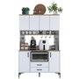 Hanah Home Gabinete Multipropósito JE168 - 3257 Blanco y Nuez